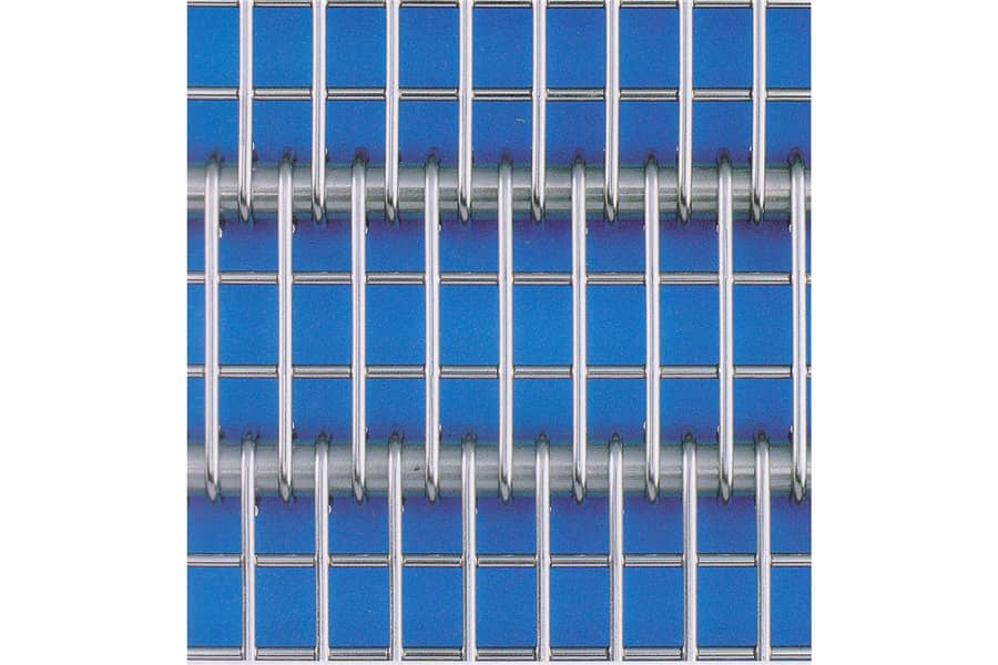 High-Pressure Washdown Wire Ring Conveyor System